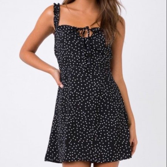 Princess Polly Dresses & Skirts - Princess Polly | Polka Dot Tie Front Dress